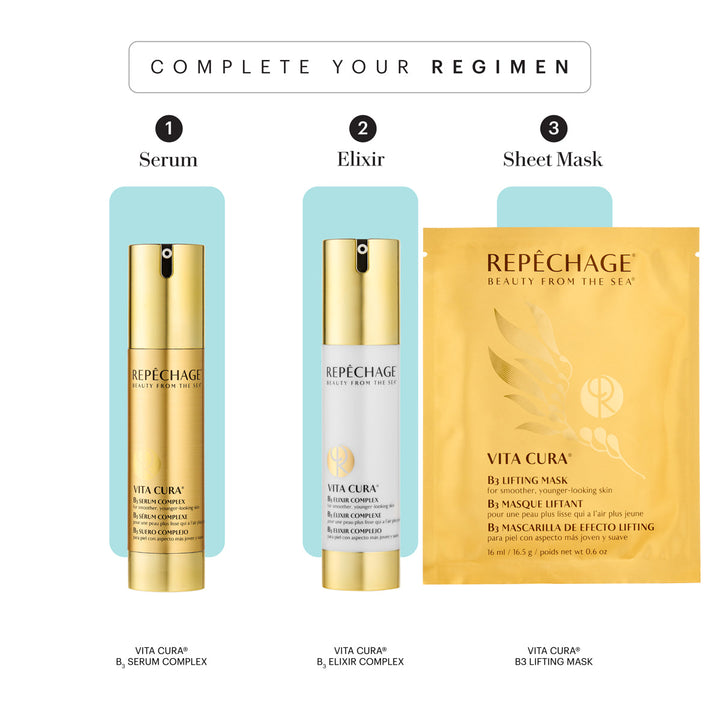 Vita Cura B3 Gold Sheet Mask (12 Sheet Masks)